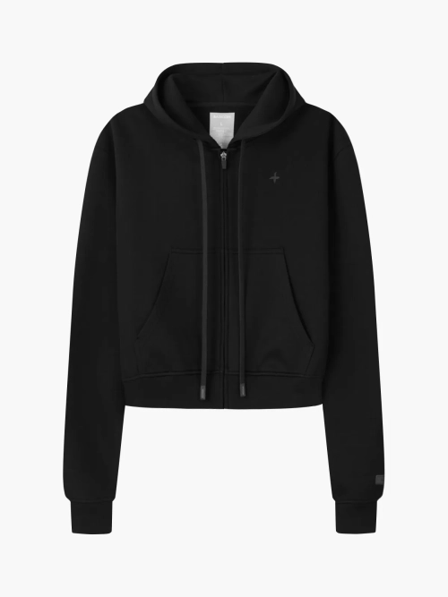 Áo hoodie zip nữ có mũ form oversize Basicon
