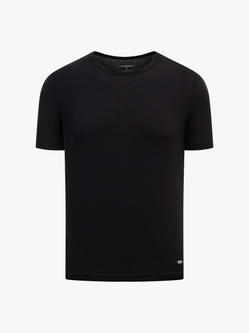 Áo thun cộc tay nam Cotton Compact cổ tròn