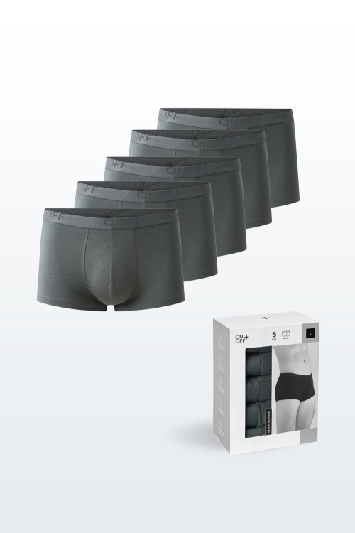 Combo 5 Quần Lót Nam Trunk Essential Pack BambooPlus+