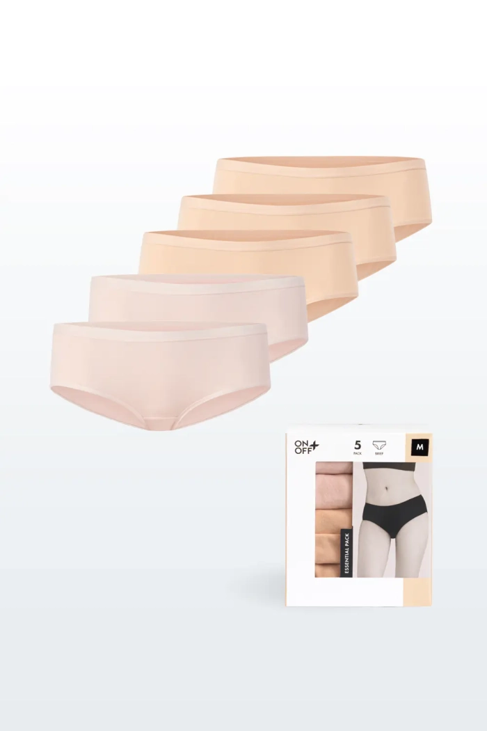 Combo 5 Quần Lót Nữ Brief Essential Pack BambooPlus+