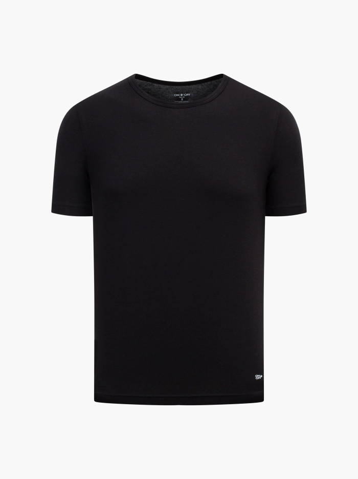 Áo thun cộc tay nam Cotton Compact cổ tròn