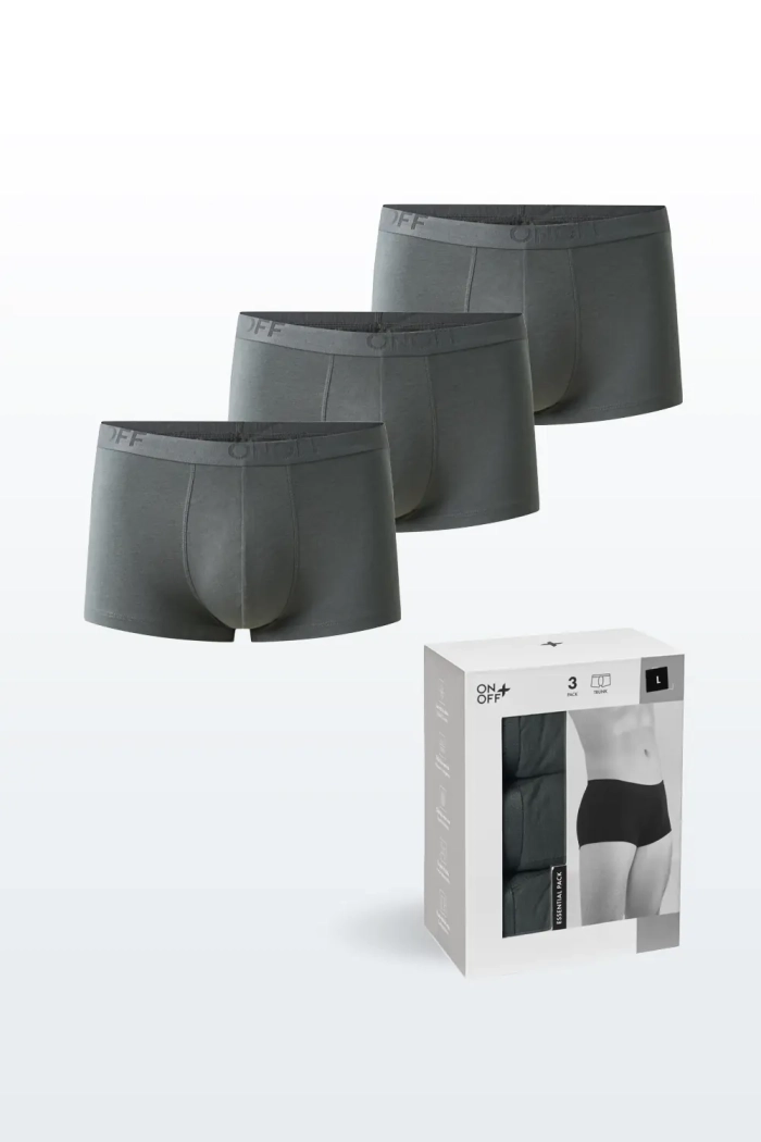 Combo 3 Quần Lót Nam Trunk Essential Pack BambooPlus+