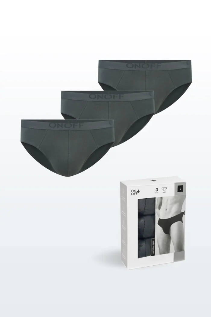 Combo 3 Quần Lót Nam Brief Essential Pack BambooPlus+