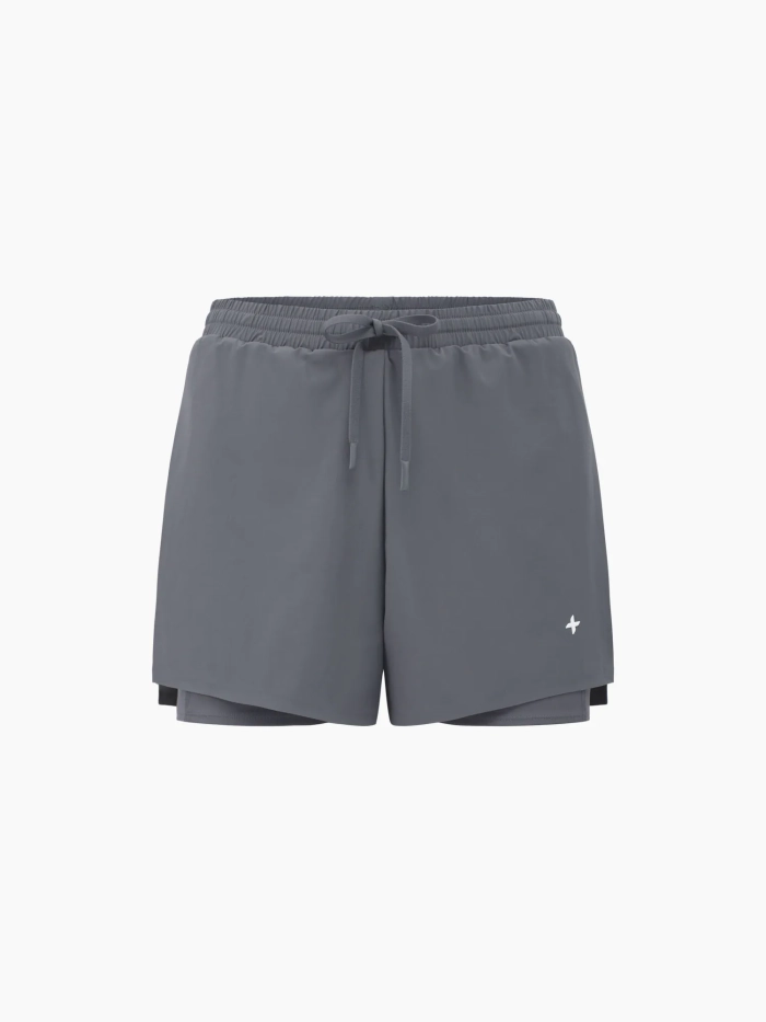 RE:ON™ Quần shorts nữ 2 lớp Form Relax