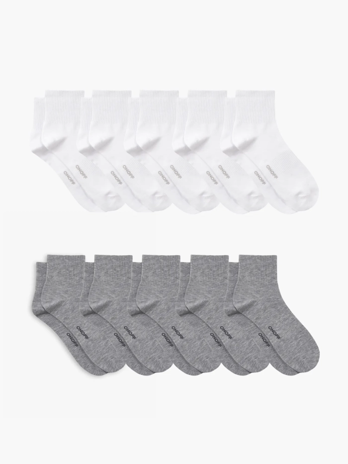 Combo 10 tất nữ cổ ngắn Essential