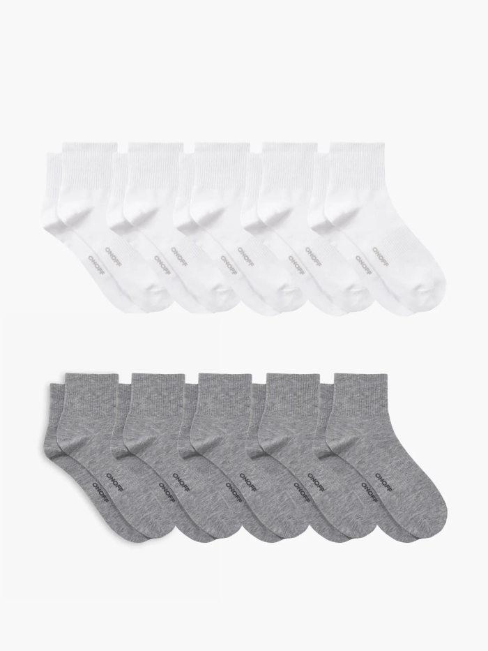 Combo 10 tất nam cổ ngắn Essential Khử Mùi