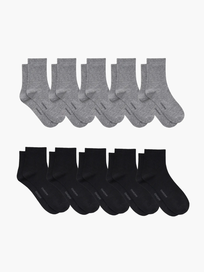 Combo 10 tất nam cổ trung Essential