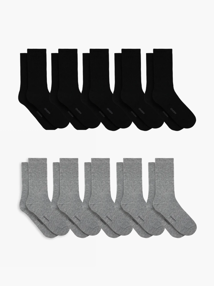 Combo 10 tất nam cổ cao Essential