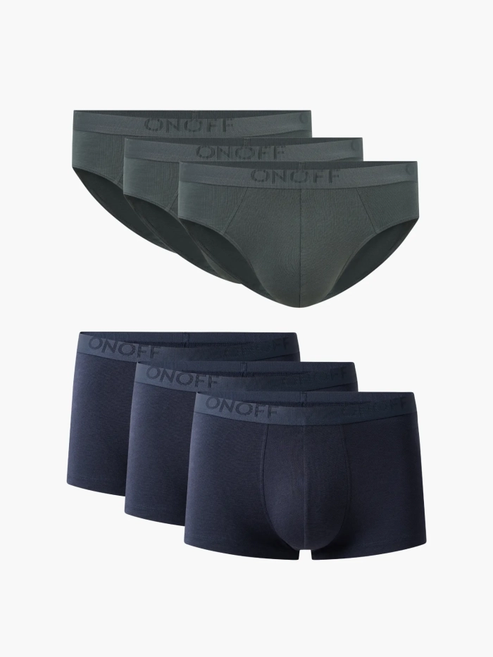 Combo 6 Quần Lót Nam Essential BambooPlus+ dáng Trunk/Brief