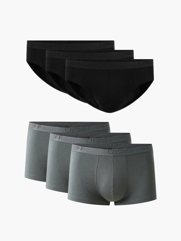 Combo 6 Quần Lót Nam Essential BambooPlus+ dáng Trunk/Brief