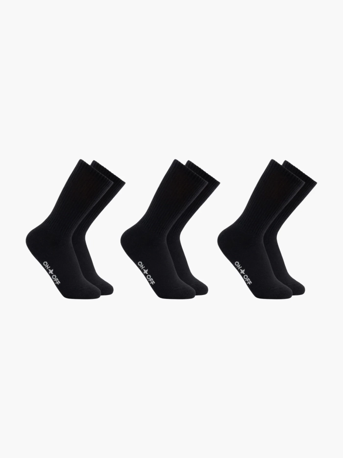 Combo 3 tất unisex cổ cao Cotton Active