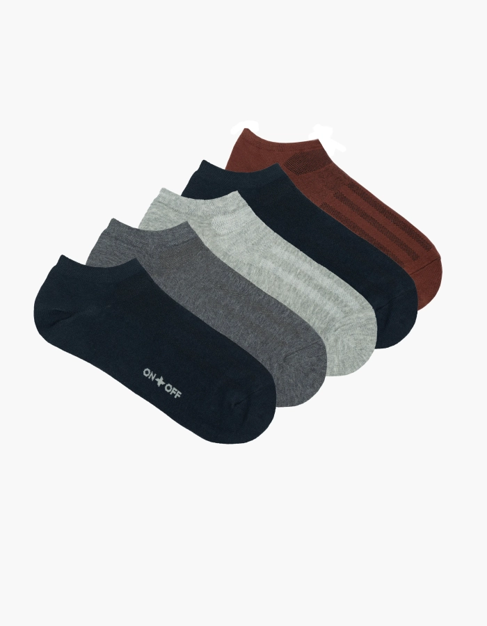 Pack 05 tất nam không cổ thoáng khí