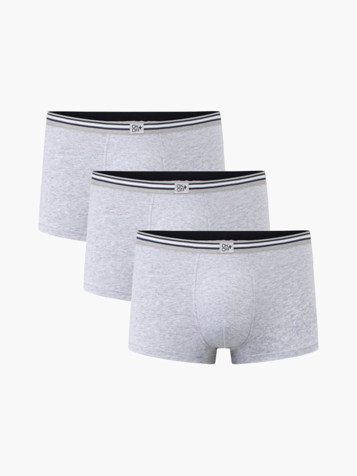 Pack 03 quần lót nam Cotton dáng trunk (boxer)