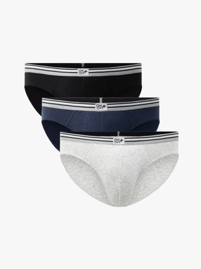 Combo 03 quần lót nam Cotton Daily Comfort dáng brief