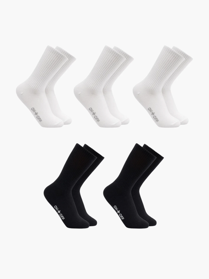 Combo 5 tất unisex cổ cao Cotton Active