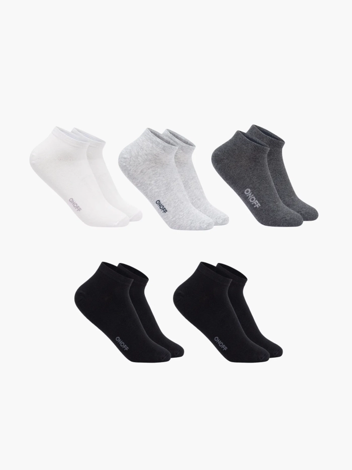 Combo 5 tất nữ không cổ Cotton Thoáng Khí