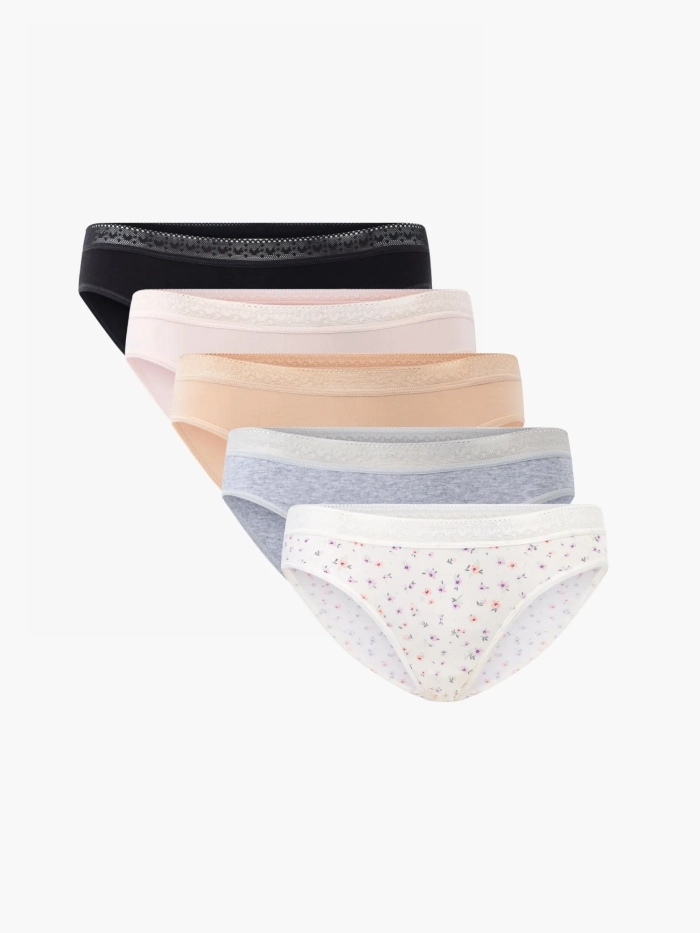 Pack 05 quần lót nữ Cotton USA