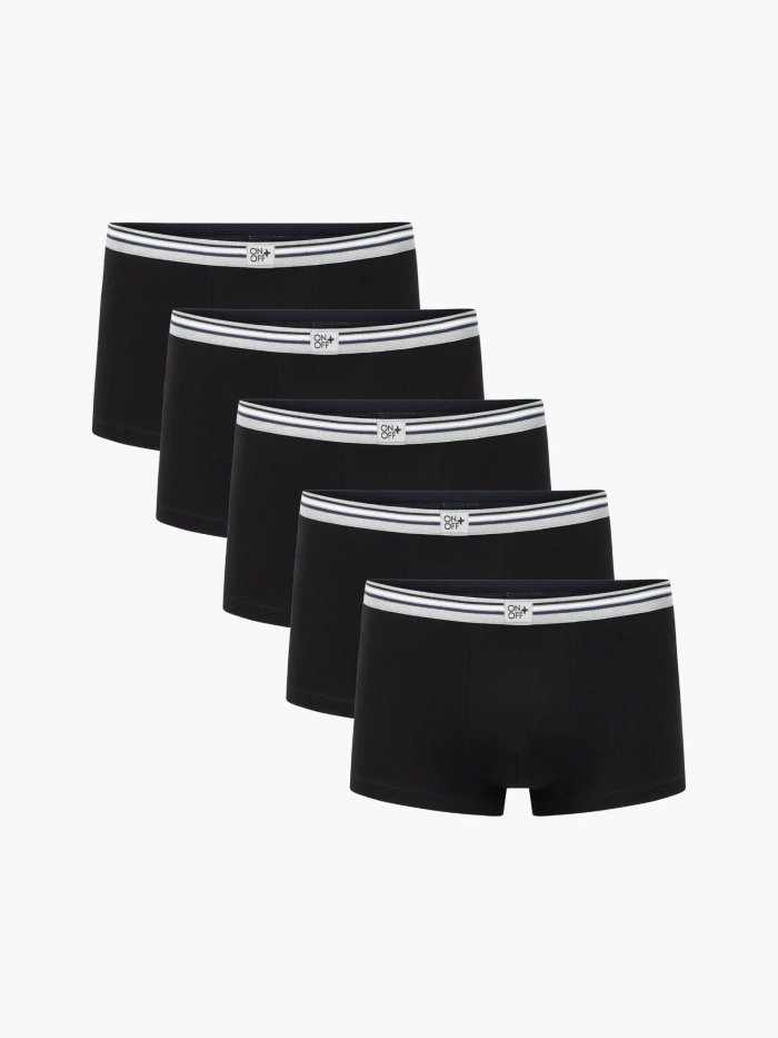 Pack 05 quần lót nam Cotton dáng trunk (boxer)