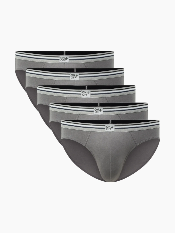 Combo 05 quần lót nam Cotton Daily Comfort dáng brief