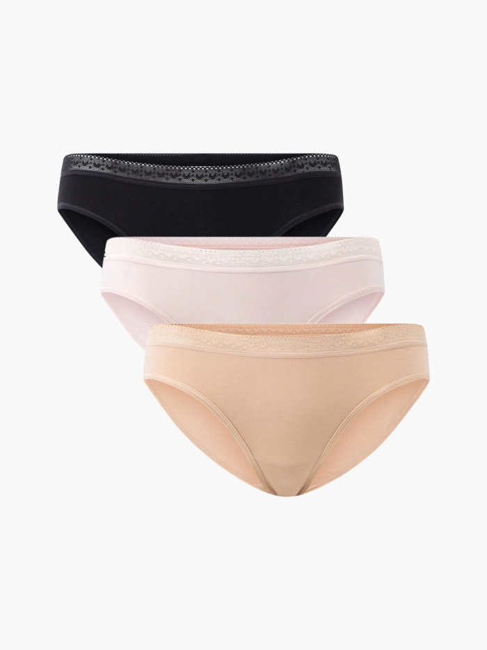 Pack 03 quần lót nữ Cotton dáng brief
