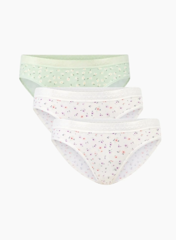 Pack 03 quần lót nữ Cotton dáng brief