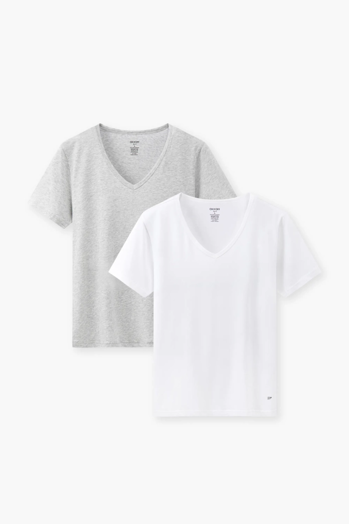 Combo 2 Áo Phông Nam Cổ Tim