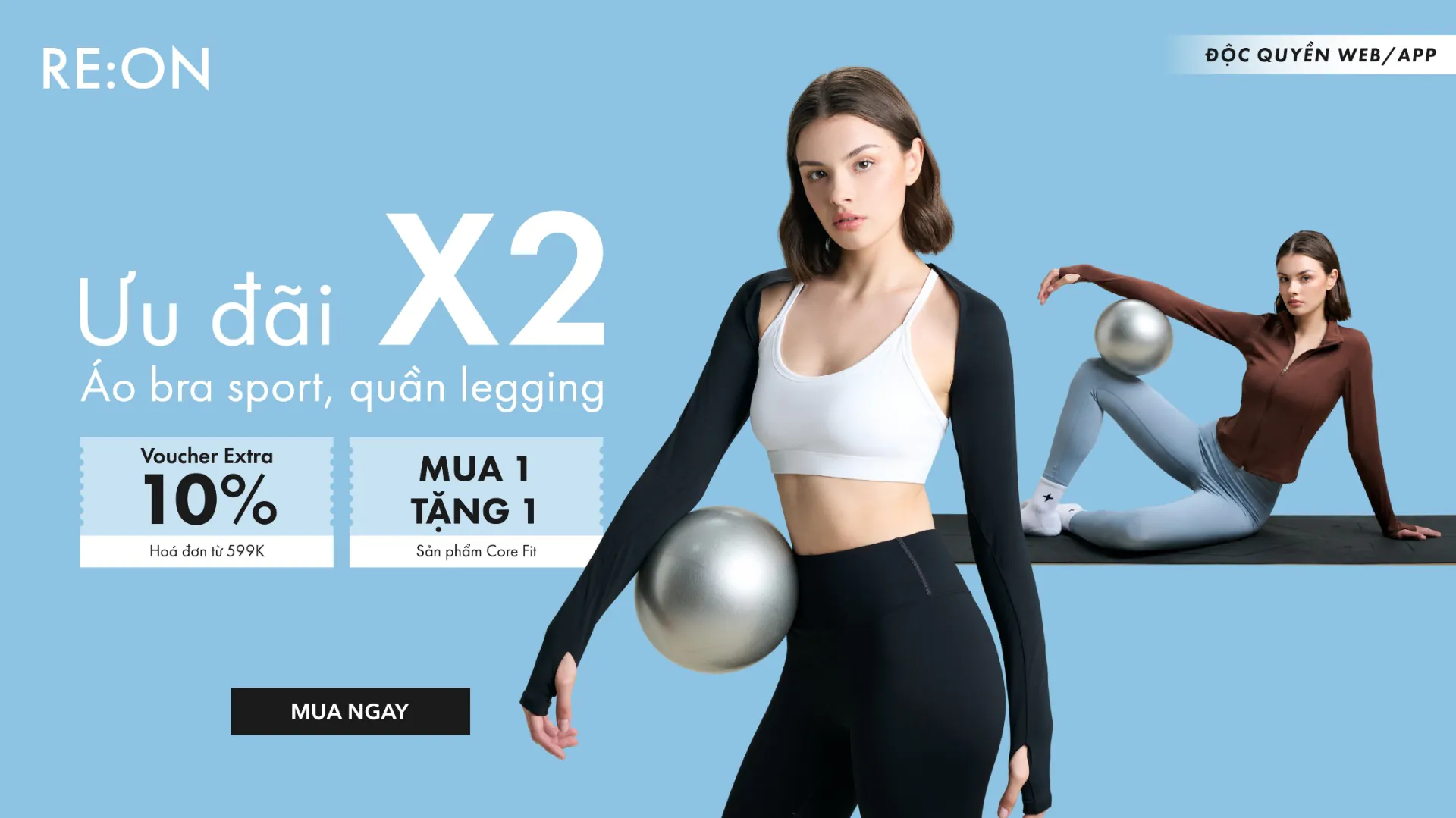 Ưu đãi X2 đồ tập luyện