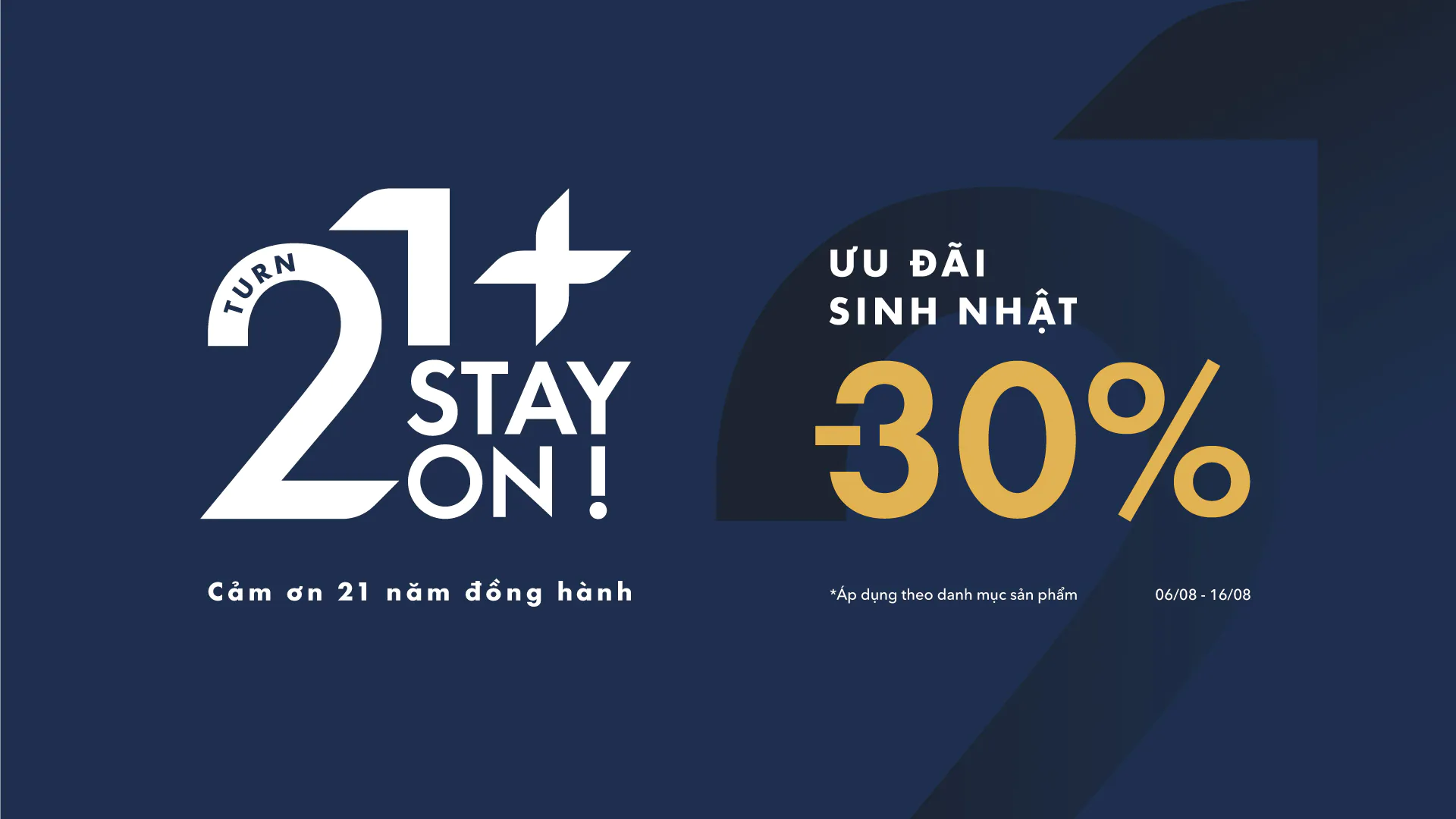 Sale sinh nhật tới 50%