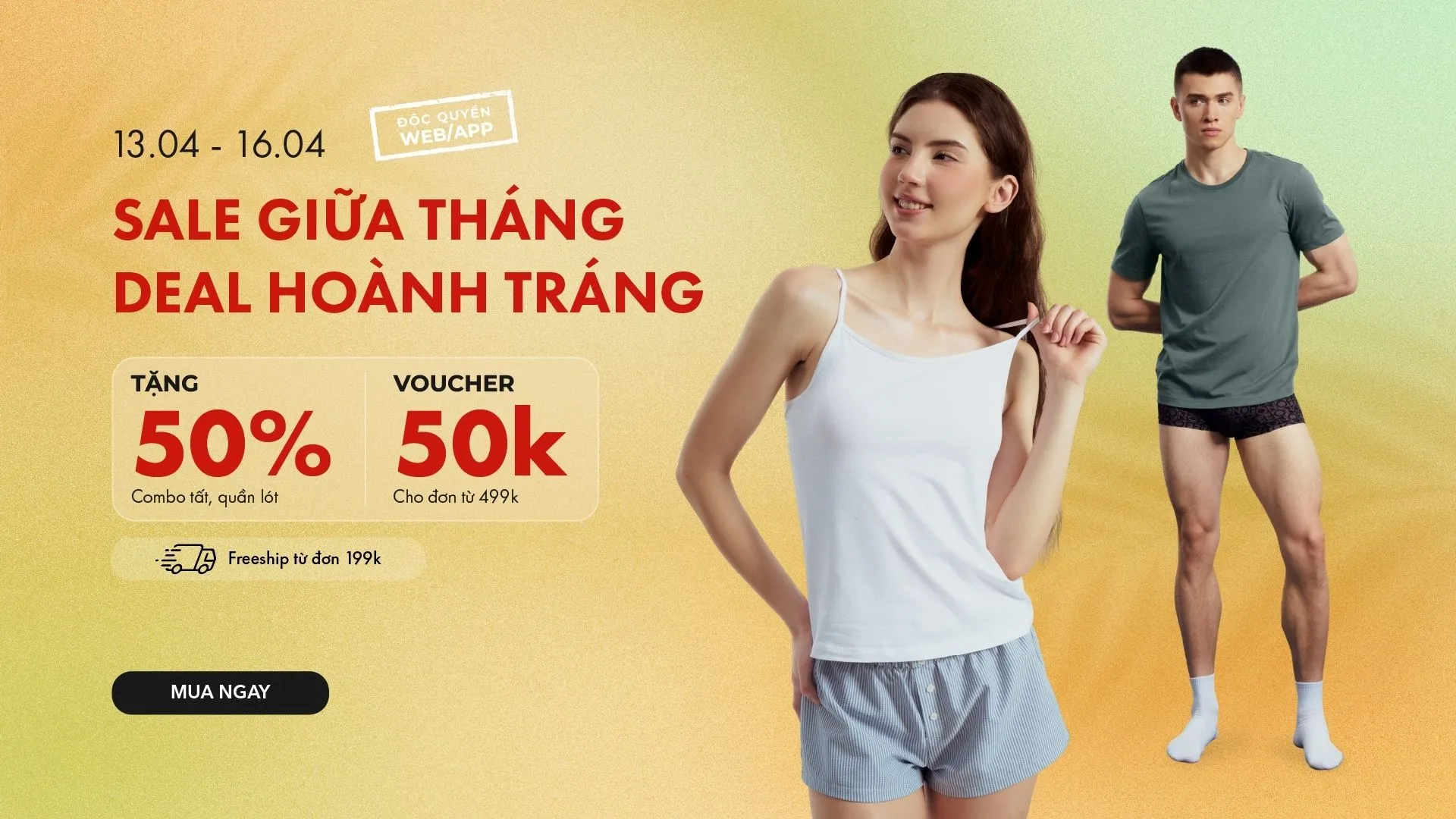 Sale giữa tháng - Deal hoành tráng